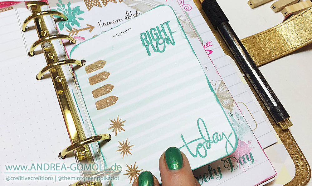 fun ideas for using stamps in planners