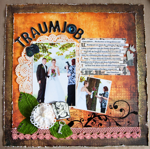 Hochzeitsfotograf Nauen Layout Scrapbooking