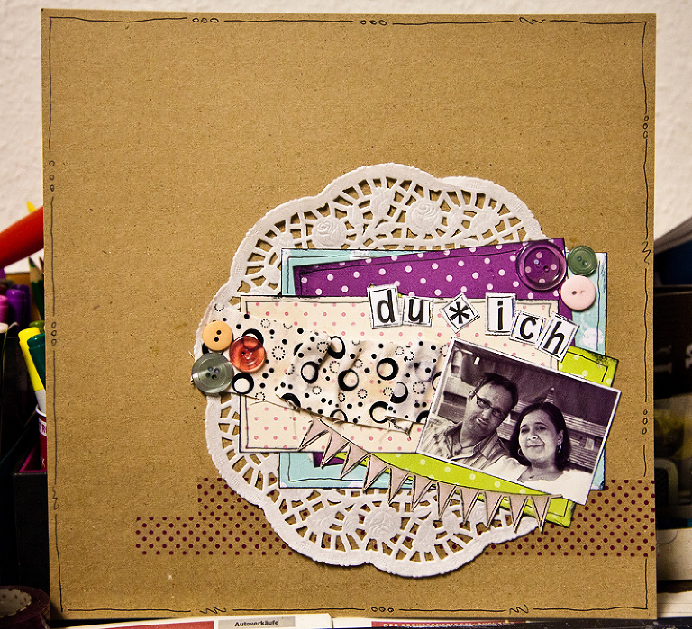 Scrapbook Layout Fruehling Anleitung Video