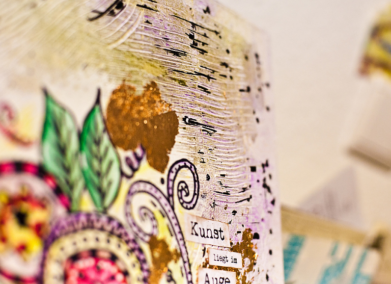 Mixed Media Canvas Leinwand Gestaltung Idee