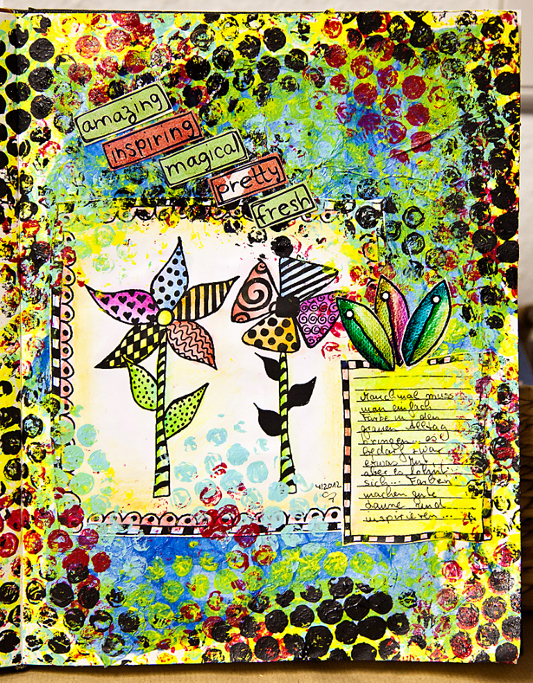 Andrea Gomoll MixedMedia Stempel CreativeCreations