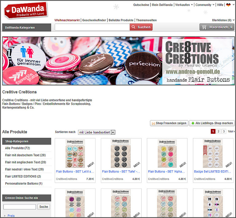 dawanda shop cre8tivecre8tions