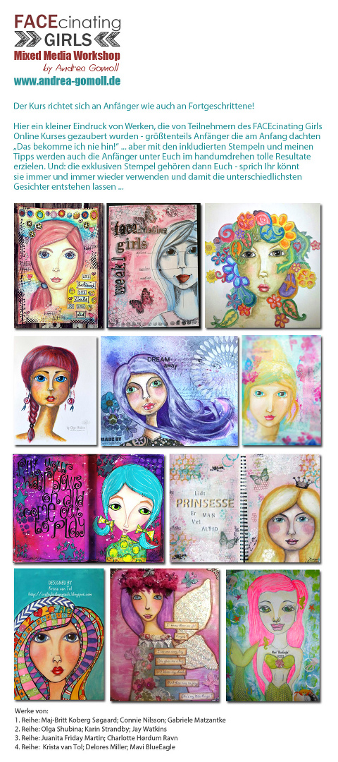 FACEcinating Girls Workshop Berlin Andrea Gomoll Scrapvillage