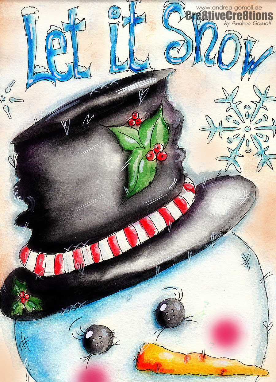 Watercolor Holiday Cards + free Download » Cre8tive Cre8tions by Andrea ...