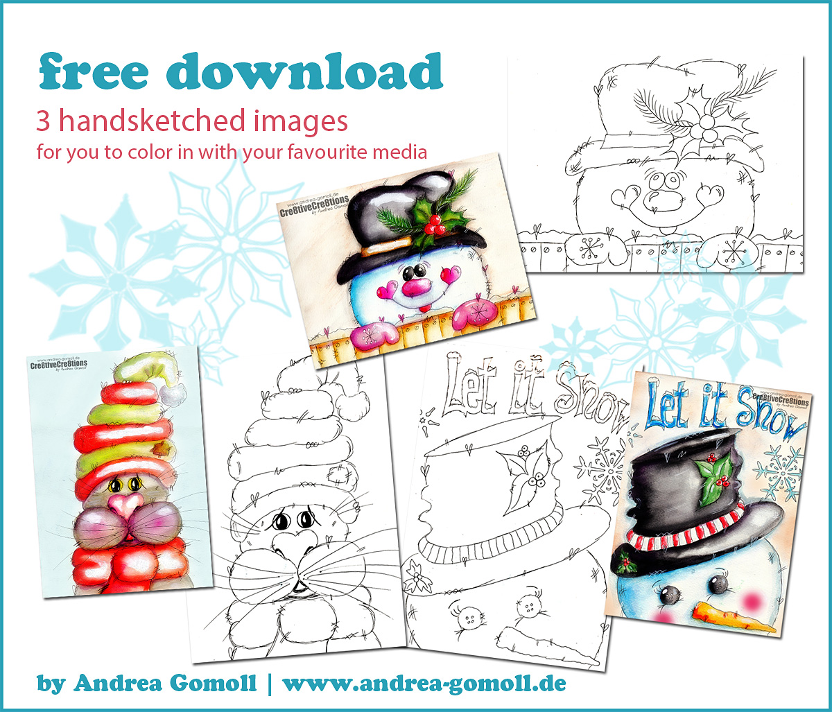 Watercolor Holiday Cards + free Download » Cre8tive Cre8tions by Andrea ...