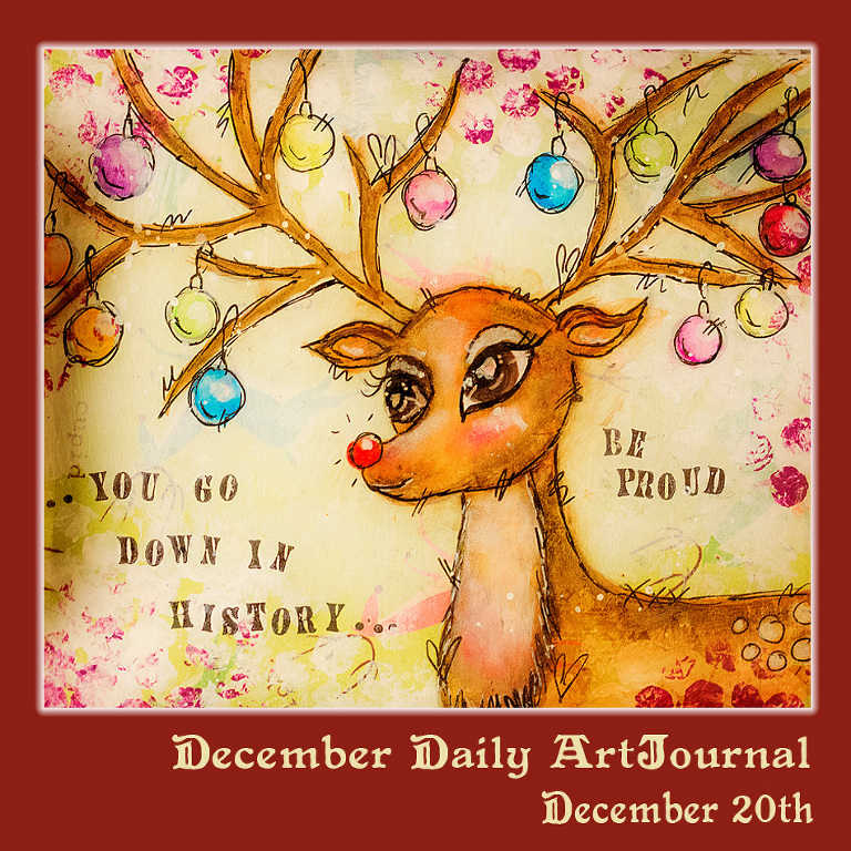 Christmas Reindeer Watercolor