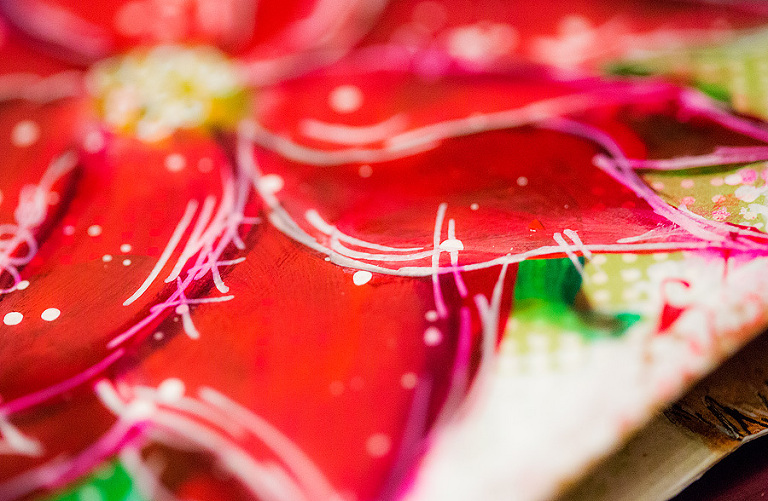 Poinsettia Artjournal Page