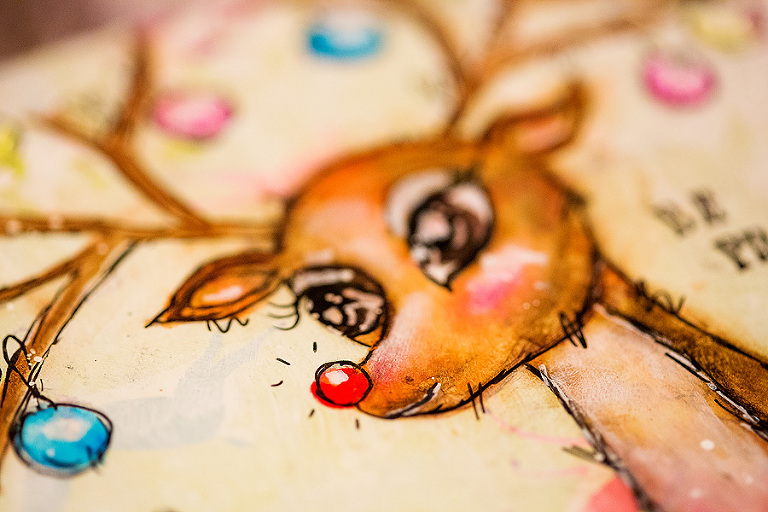 Christmas Reindeer Watercolor