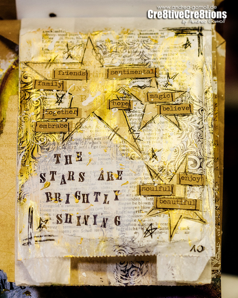 Artjournal Mixed Media Christmas