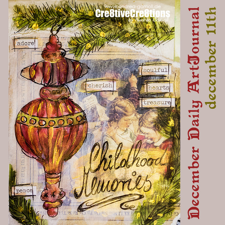 December Daily ArtJournal Page