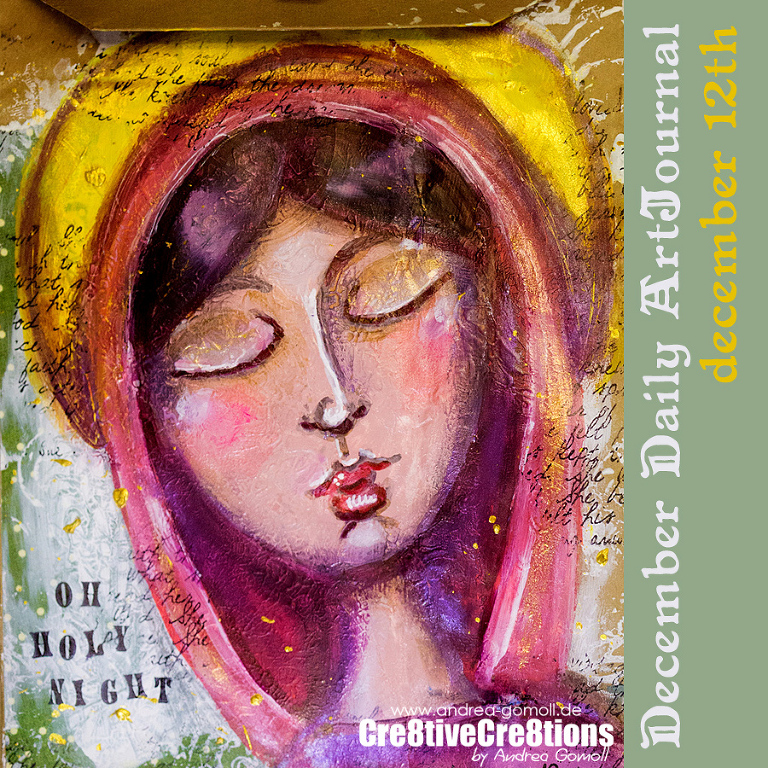 Artjournaling Mixed Media Christmas