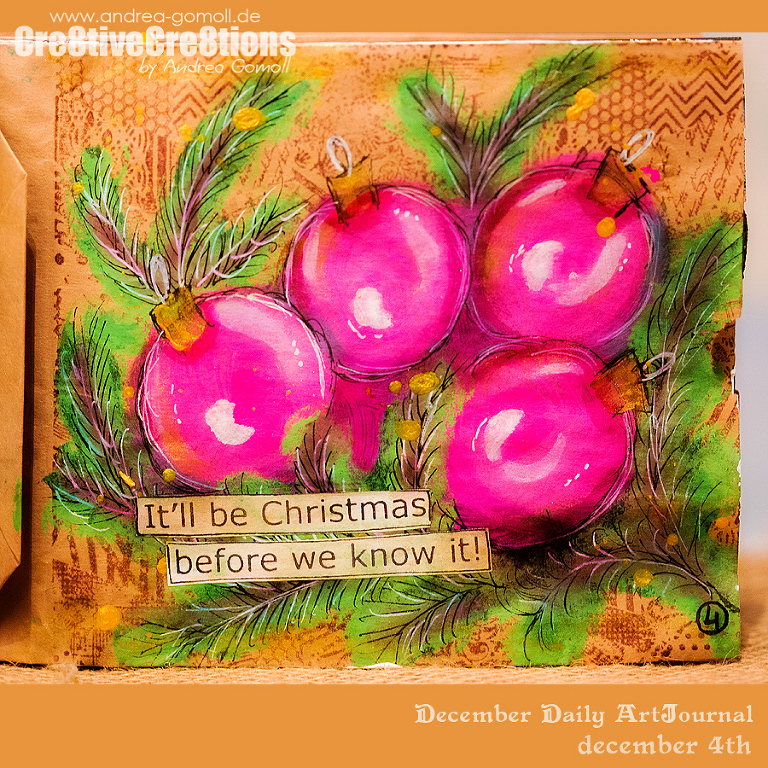 December Daily Art Journal by Andrea Gomoll