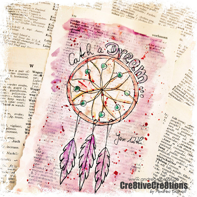 Daily Bookpage Sketch Sketchbook by Andrea Gomoll