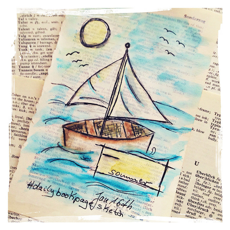 Daily Bookpage Sketch by Andrea Gomoll