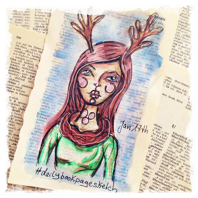 Daily Bookpage Sketch by Andrea Gomoll