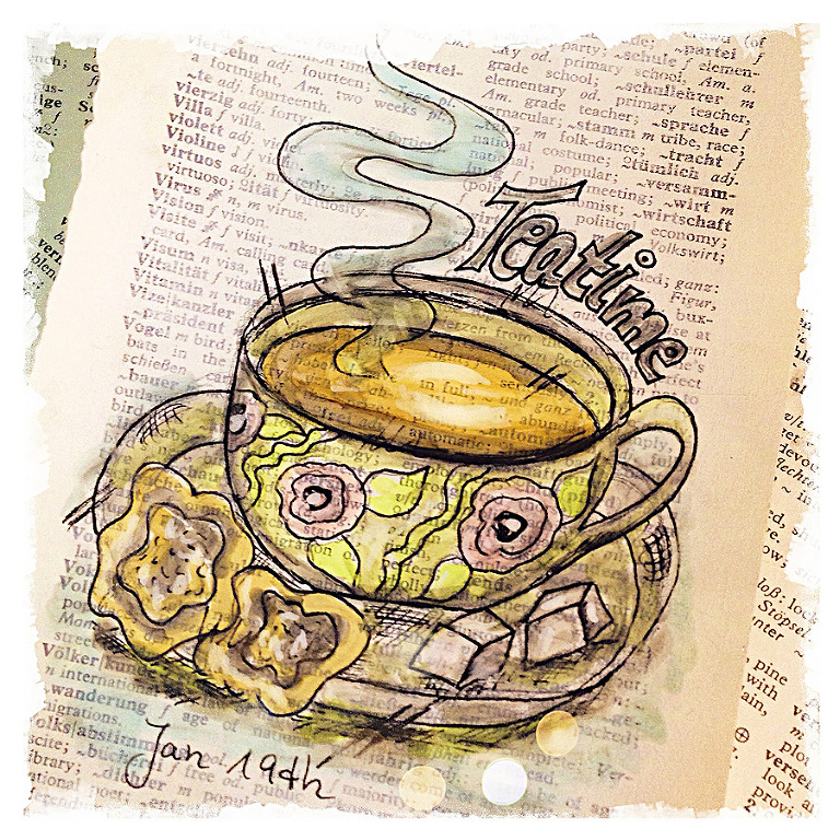 Daily Bookpage Sketch by Andrea Gomoll