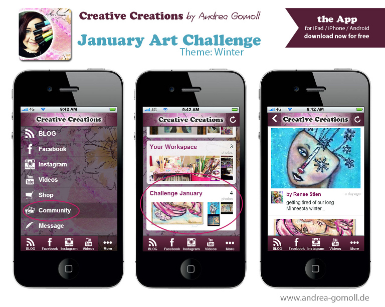 Creative Creations App Challenge January