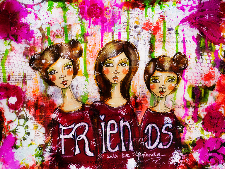 Artjournal Page Friends