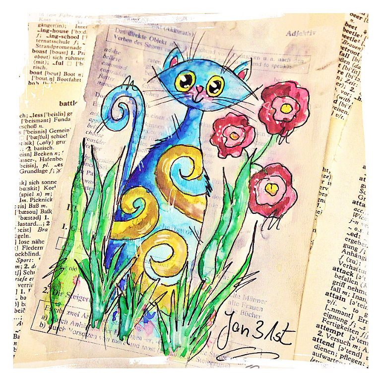 Daily Bookpagesketch February 