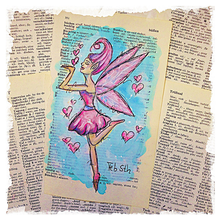 Daily Bookpagesketch February 