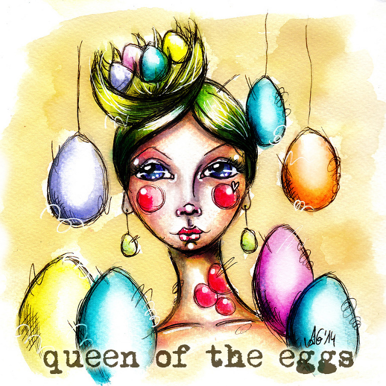 Watercolor Easter Andrea Gomoll