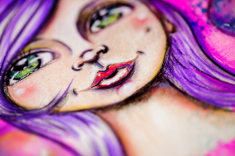 Artjournaling colored pencil
