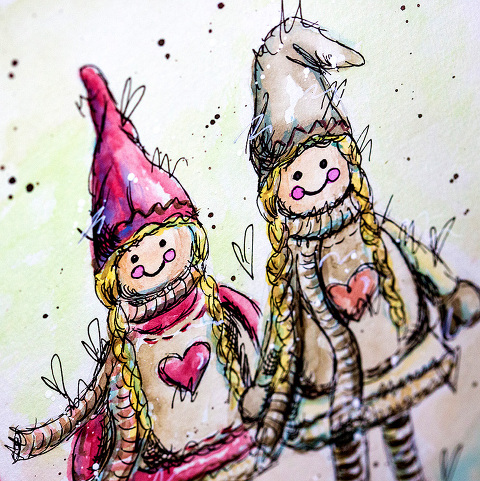 December Daily Artjournal by Andrea Gomoll December 17th