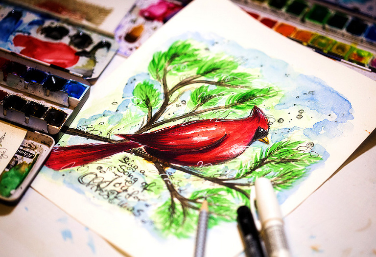 December Daily Artjournal-December 3rd