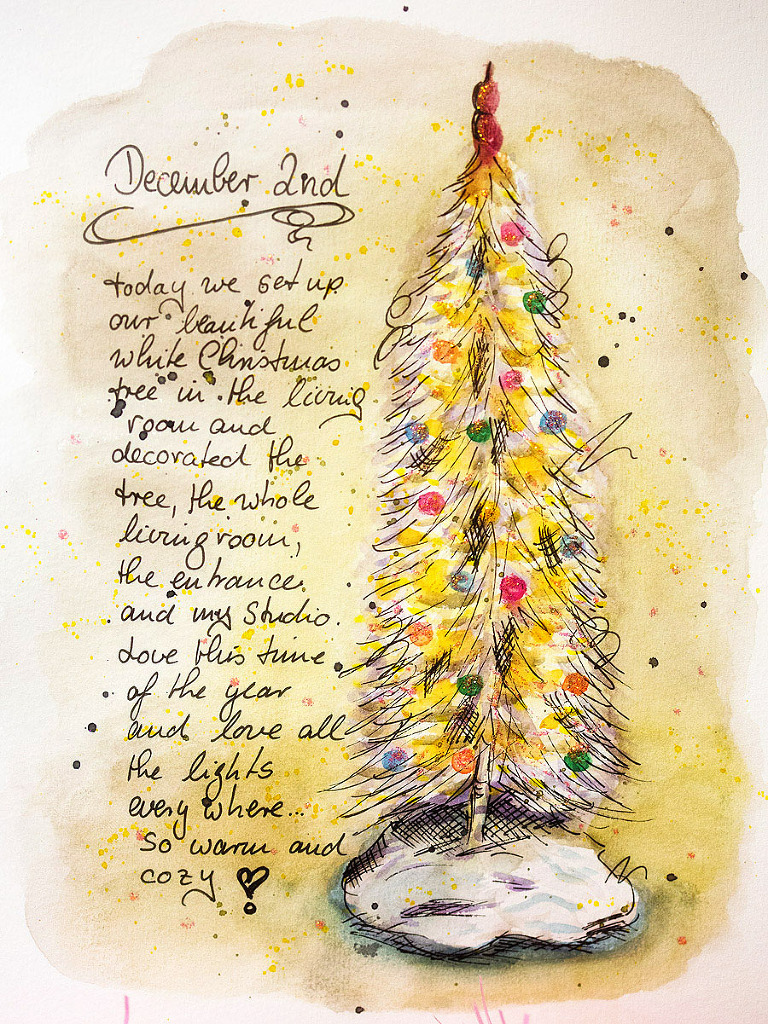 December Daily Artjournal-December 2nd