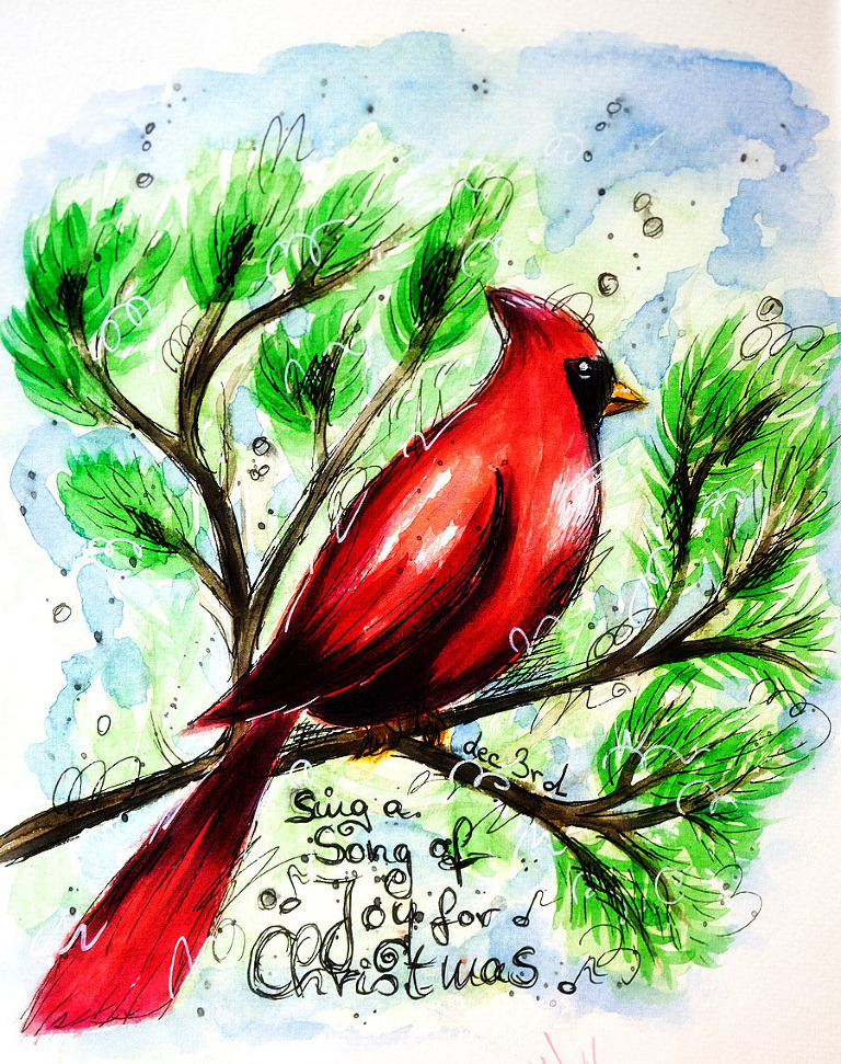 December Daily Artjournal-December 3rd