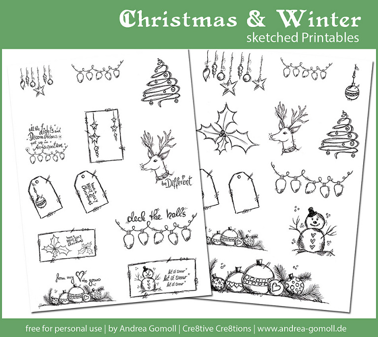 free christmas printable gifttag filofax planner