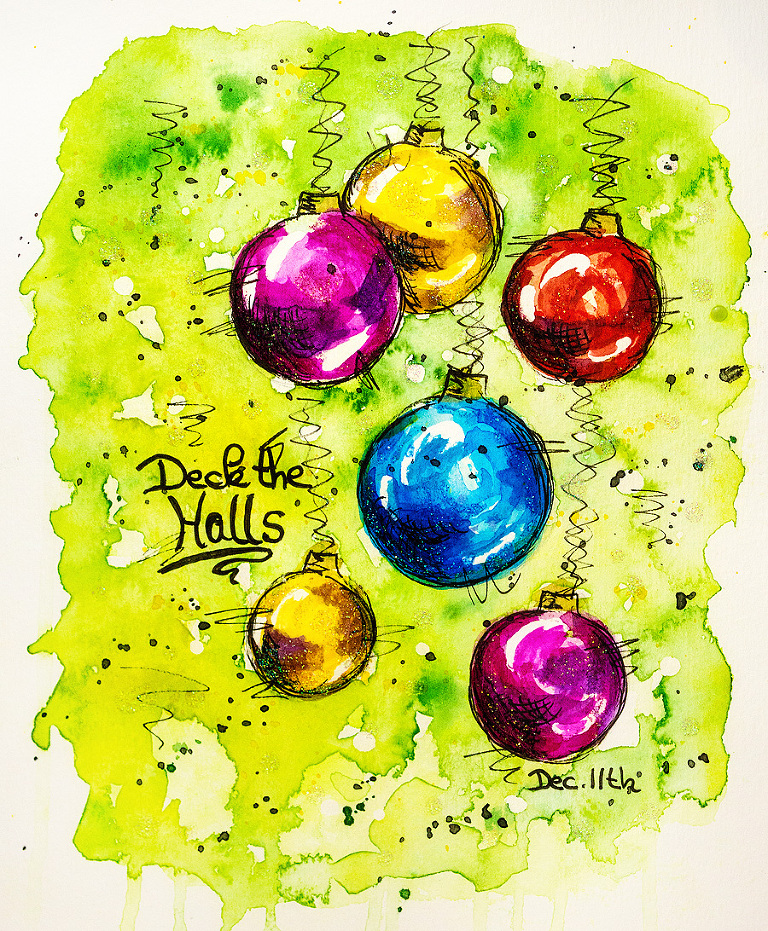 december daily artjournal page december 11th