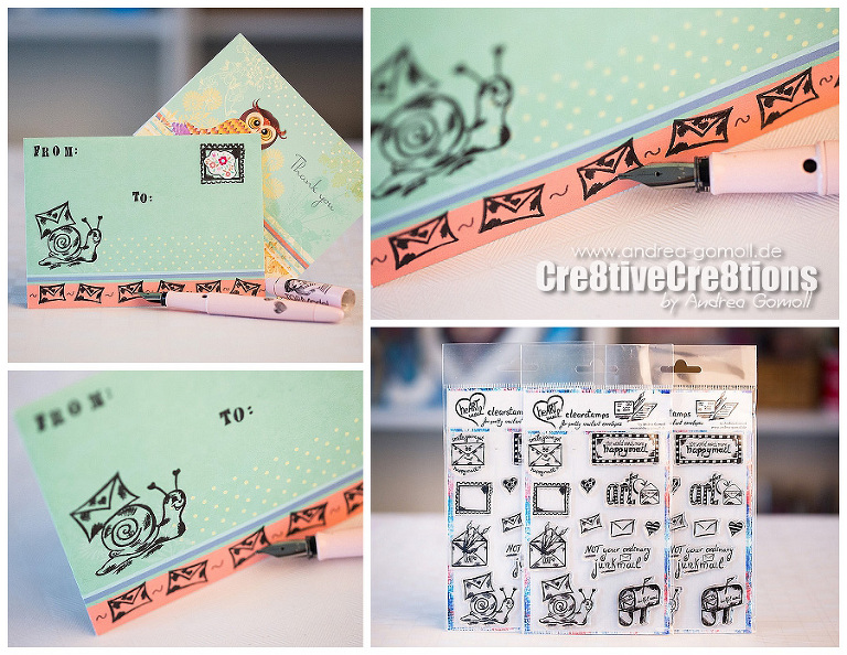 Clearstamps for Mailart, Happymail, Snailmail, Penpals by Andrea Gomoll