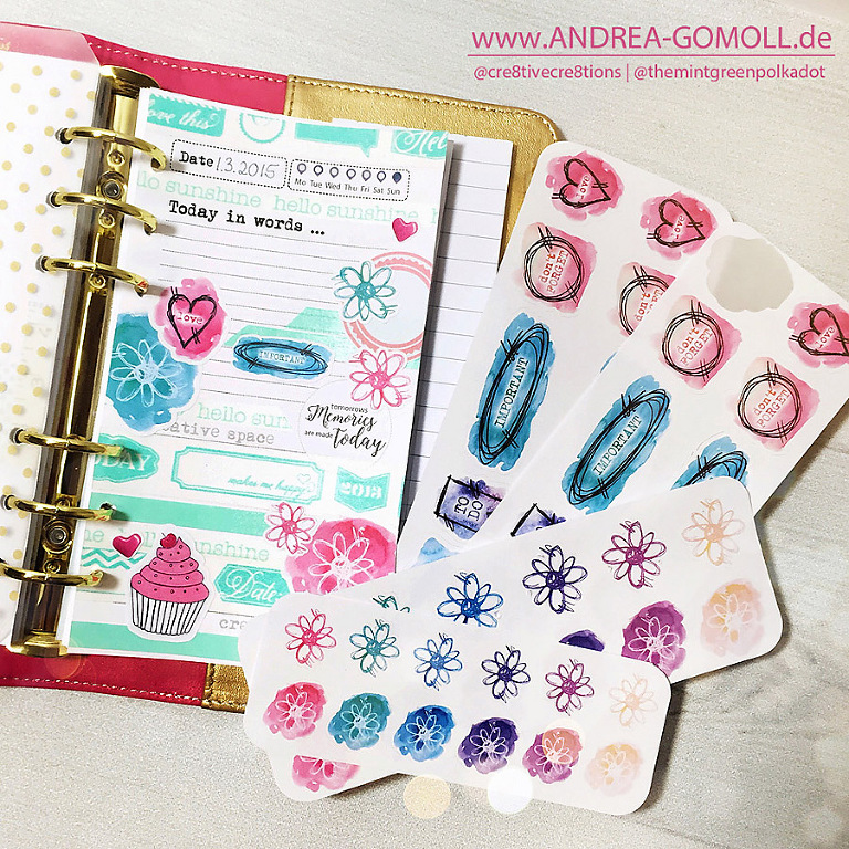 Etsy Andrea Gomoll Sticker Planner Dashboards Inserts