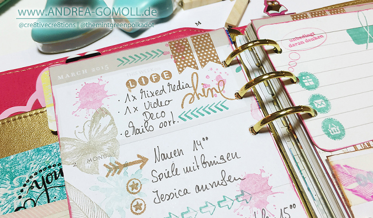 fun ideas for using stamps in planners
