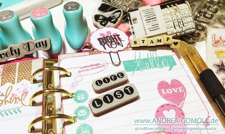 fun ideas for using stamps in planners