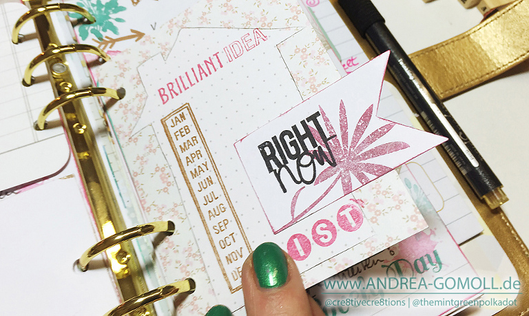 fun ideas for using stamps in planners