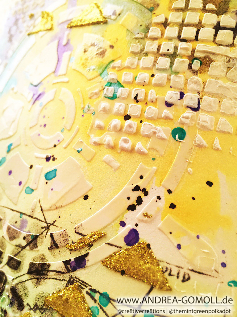 #lovesummerart LoveSummerArt Artjournal Page Tutorial by Andrea Gomoll