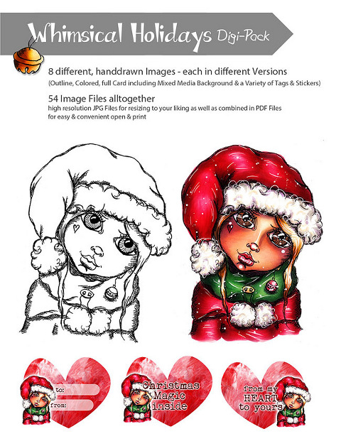 Whimsical Holiday Digi Pack by Andrea Gomoll