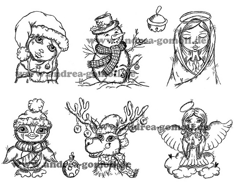 Whimsical Holiday Digi Pack by Andrea Gomoll