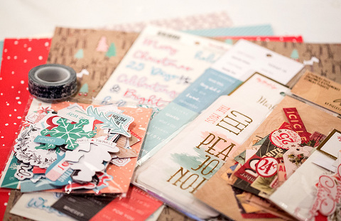 December Daily Artjournal Inspiration Supplies