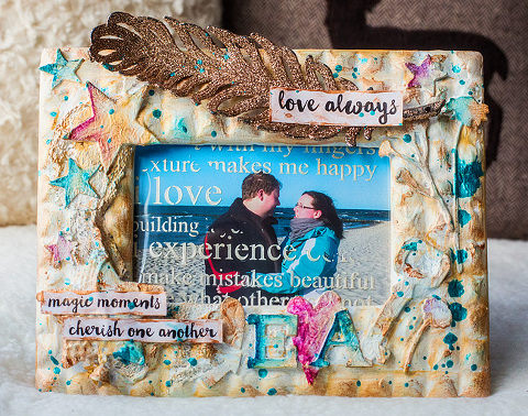 Altered Mixed Media Picture Frame