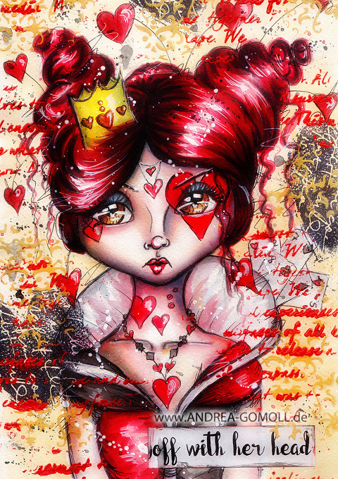 Disney Villains Art Crawl Queen of Hearts from Alice in Wonderland