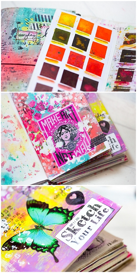 DIY HoboDori-Hobonichi Midori Travelers Notebook Style Planner crossover-Artjournal and daily Sketchbook