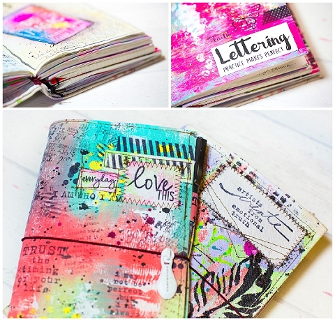 DIY HoboDori-Hobonichi Midori Travelers Notebook Style Planner crossover-Artjournal and daily Sketchbook