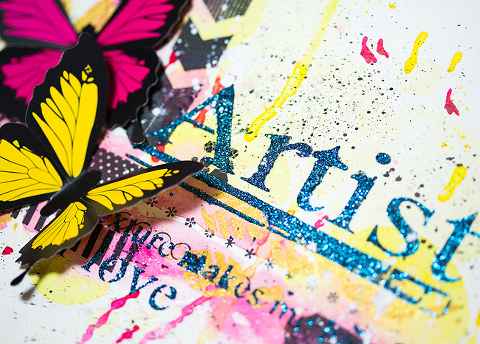 Mixed Media Artjournal Page how to Tutorial free
