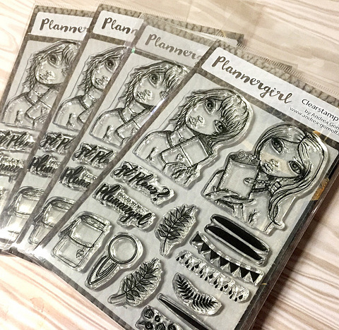 Plannergirl Clearstamps-Stamps to pimp and embellish your Planners-perfect match for your Filofax, Color Crush Planner, KikkiK, Midori Travelers Notebook, Erin Condren Life Planner etc.