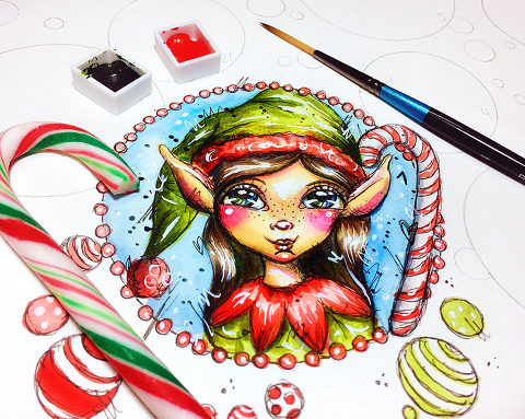 ArtsyAdventCalendar-December 1st-December Daily Art by Andrea Gomoll
