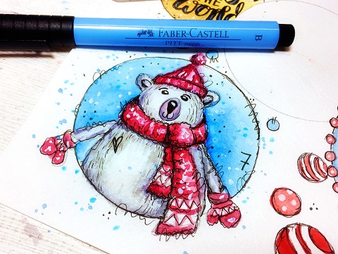 ArtsyAdventCalendar-December Daily Art by Andrea Gomoll