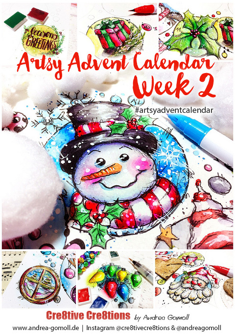 ArtsyAdventCalendar-December Daily Art by Andrea Gomoll